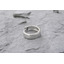 Широкая серебряная серьга кольцо в одно ухо 24707001